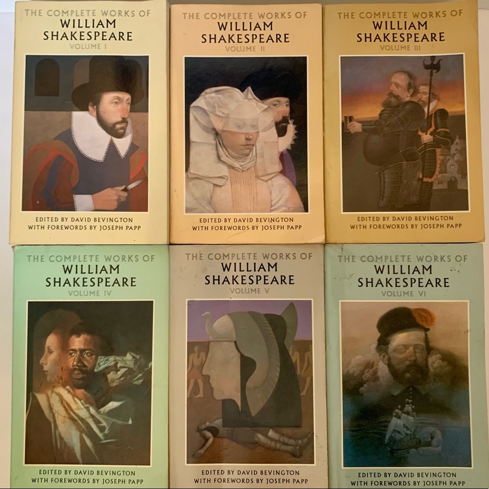 The complete works of William Shakespeare by Bantam Books! 6 volume set!